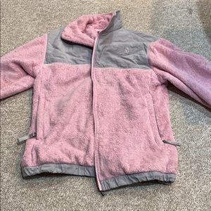 North face pink jacket, size large kids